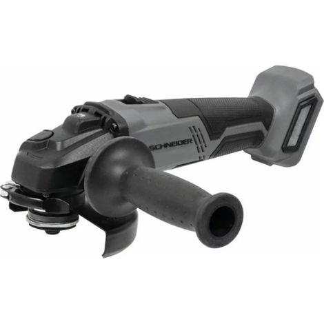 Schneider – Meuleuse d'angle sans fil 20V – Moteur Brushless – Profondeur de coupe 30mm – Vitesse à vide 1000 tr/min – Diamètre disque 125mm (1/4)