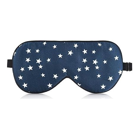 Masque de sommeil - Masque de nuit 100% soie - accessoire de bandeau de sommeil doux pour les voyages en avion - protection contre la lumière