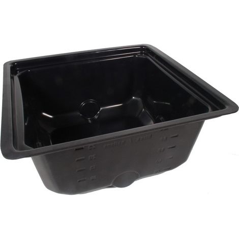Réservoir cuve gradué 100 L – Dimensions L 70 x l 50 x h 30 cm – Matériau ABS – Conçu pour systèmes hydroponiques – Platinium Hydroponics (1/2)