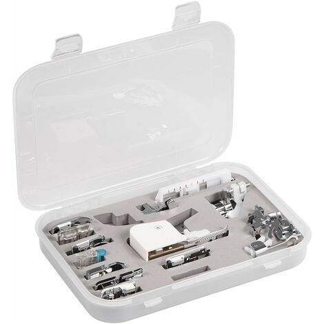 Tigrezy -15-teiliges Nähmaschinen-Nähfuß-Set, Gehfuß-Set für Haushaltsnähmaschine (1/5)