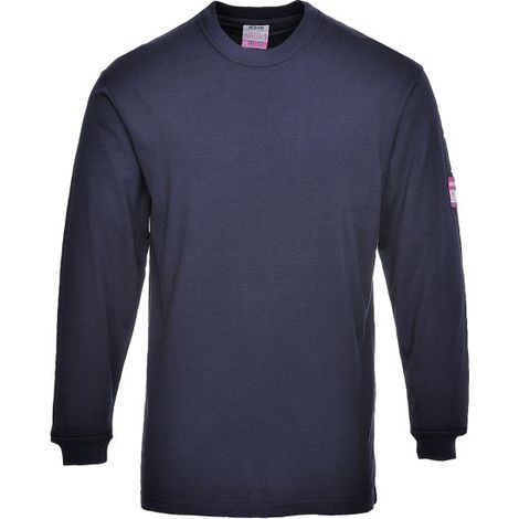 Portwest FR11 langärmliges feuerhemmendes Arbeits-T-Shirt - XXXL - Blau (1/2)