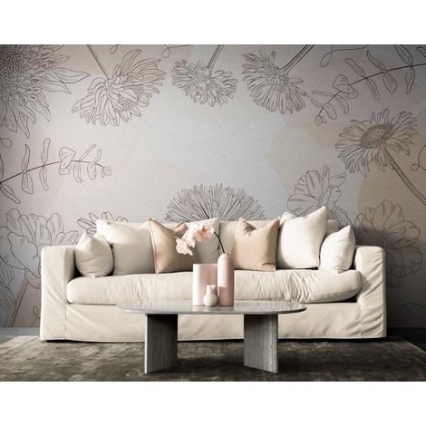 Papier Peint Floral - Linéaire Vintage - 150 x 250 cm (1/2)
