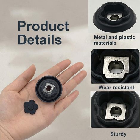 Set de 2 Guides de Couplage Engrenage pour Monsieur Cuisine Connect Smart, Guide de Couplage Engrenage avec Fleurs 5 Branches pour Smart MCC MCS, Pièces de Rechange pour Robots (1/2)