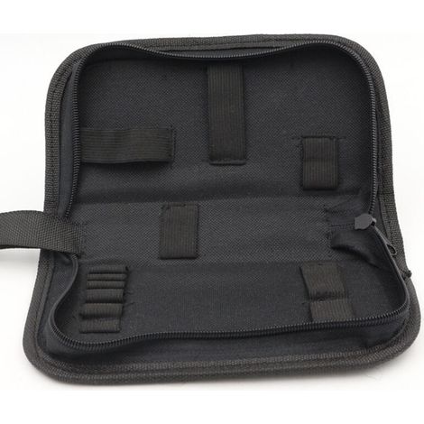 Sac de Rangement D'outils et à Outils Résistant Imperméable en Tissu Oxford électricien Charpentier Mécanicien Réparation Montres kit Fermeture éclair Roll Toile Poches Zippées Roulettes