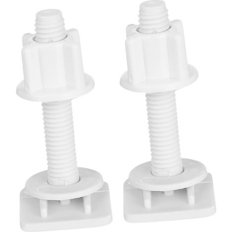 Attache Abattant Wc Fixation Stable et Fiable pour en Abs Blanc (1/5)