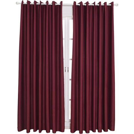 Rideaux occultants thermiques isolants pour salon, 39 cm, 1 pièce (1/5)