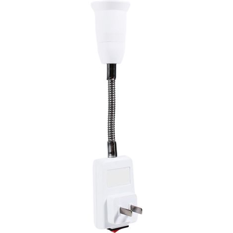 Support flexible E27 douille d'ampoule avec interrupteur, adaptateur convertisseur de douille à prise US (1/5)