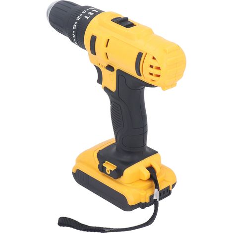 Perceuse sans fil compacte 12V lithium sans balais, 2 batteries et chargeur, mandrin 10mm, 2 vitesses variables, bois et métal, prise UE 100-240V (1/5)