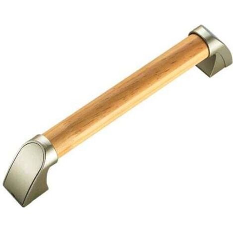 Barre D'appui Bois pour Salle de Bain, Étanche Antidérapant la Sécurité Barres D'appui pour Escaliers et Couloir 34cm (1/4)