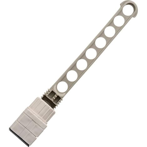 Tendedero de ropa de viaje portátil, tendedero de ropa de pared, barra de secado de ropa de pared adecuada para puertas y ventanas, grosor 0,15-8,3 cm (tendedero de ropa de ventana - gris).