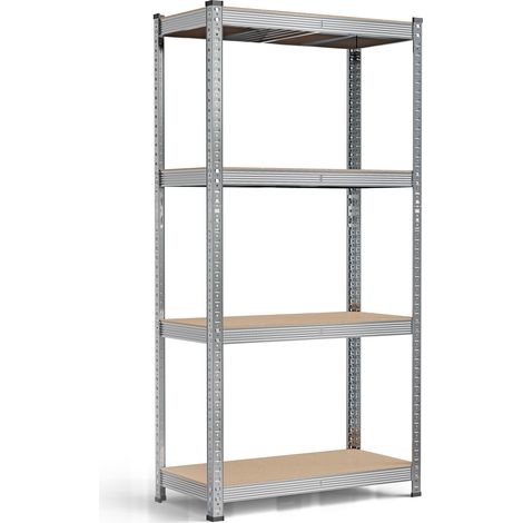 Étagère Robuste 130kg Étagère de Stockage en sous-sol 160x 80x40cm