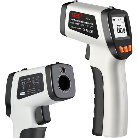 Thermomètre infrarouge (-50 °C à 550 °C), Pistolet laser de température pour four à pizza, pistolet de thermomètre laser sans contact pour la cuisine/BBQ/Grill/HVAC, thermomètre de surface (1/5)