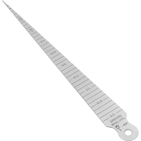 Präzisions-Kegellineal aus Edelstahl (1 Stück) 0-15 mm (1/5)