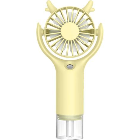 Ventilateur Brumisateur Portable, Mini Ventilateur à Main Portatif silencieux De Bureau-jaune (1/5)
