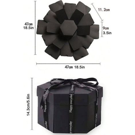 Album photo pop-up portable - Coffret cadeau fait main pour souvenirs, livre photo personnel Cadeau pour la (1/5)