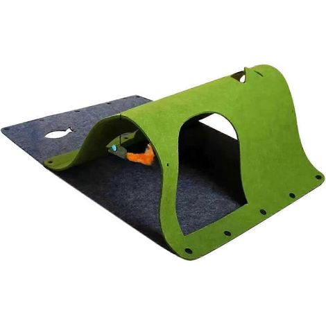 Filz-Katzentunnel Orange-Green (1/5)