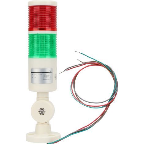 CNC-Maschinen-Warnleuchte, blinkende rote und grüne LED-Alarmanzeige BEM-X-50-2K-D 24V für Werkzeuge und mechanische Ausrüstung (1/5)