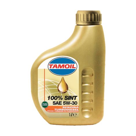 OLIO 4T SINTETICO 5W30 100% SINT TAMOIL - LT 1 SAE 5W30- 12 pezzi