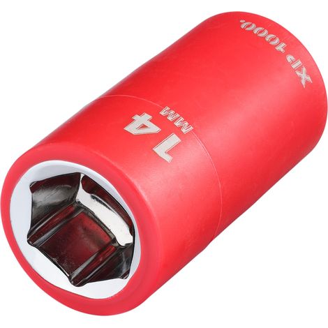 Draper 17641 XP1000 VDE Socket, 3/8"" Sq. Dr., 14mm