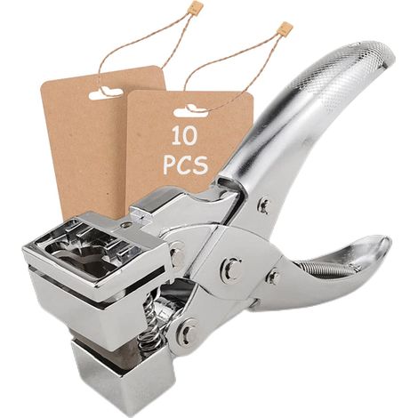 T-Schlitz-Form – Faust – schwerer Anhänger für Papierhandwerk – Ohrring – Faustloch – Abzeichen – Faustloch – Ausweis – Hartplastik – PVC-Karton – Anhänger – Loch