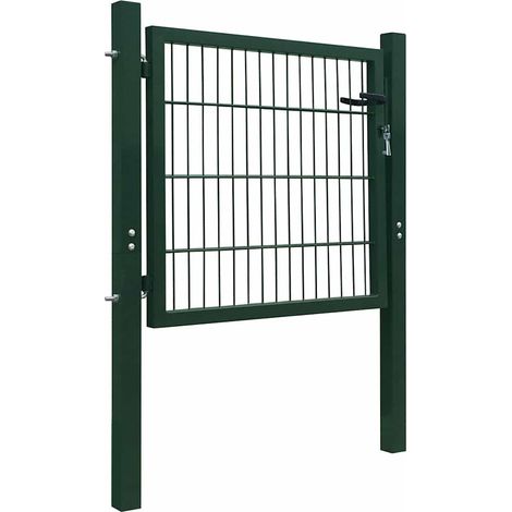 Maison Exclusive - 2D Gartentor (Einzeln) Grün 100x80 cm