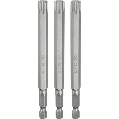 3 Pièces Embout Tournevis Torx T50 Tige Hexagonale 1/4" (1/5)