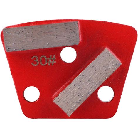 3-teiliges Set trapezförmiger Diamant-Bodenschleifscheiben, Körnung 30, Metallbindungsschaber