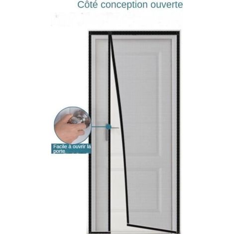 Magnetisches Moskitonetz für Fenster 90x210cm, Fenstertürvorhang mit automatischem Verschluss und Magneten, abnehmbar und selbstklebend (1/3)