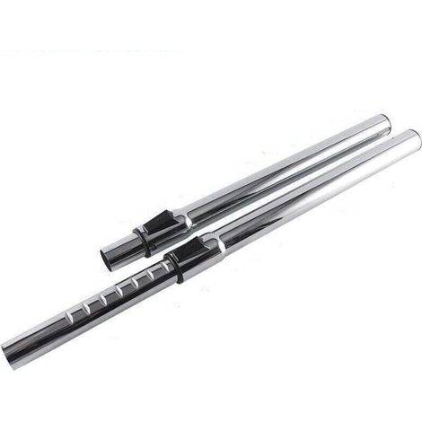 Raccord de tube d'extension d'aspirateur en acier inoxydable robuste et tube de remplacement d'aspirateur compatible, calibre 32, rétractable, longueur totale de 470 mm-Crezuo (1/2)