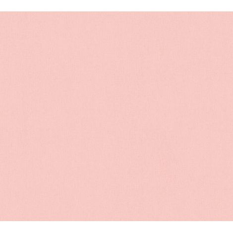 Papier peint rose effet textile Tapisserie murale rose clair lavable Papiers peints couleur pastel idéal pour chambre enfant (1/4)