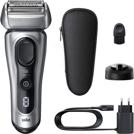 BRAUN Series 8 Elektrorasierer - Schwarz - 60 Minuten Akkulaufzeit - 5 Minuten Schnellladung