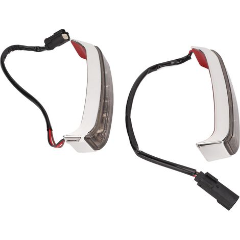 2x Feux De Sacoche Moto LED Gauche Droite Stop Lampe De Rechange Pour Ultra Limited FLHTK Coque Chromée Verre Noir (1/5)