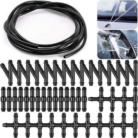 5 m Ice Washer Hose Kit with 45 Fittings for Connecting Water Pump and Nozzles to the Car (1/5)