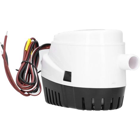 Pompe à bulbe submersible automatique 12 V 750 GPH avec interrupteur à flotteur intégré, accessoires marins (1/5)