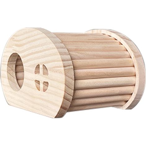 Maison en Bois pour Hamster, Jouet et Cachette pour Petit Animal, Souris, Gerbilles (1/5)