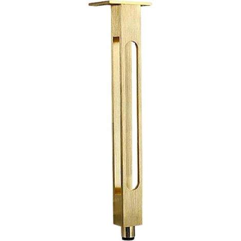 Pieds de meubles robustes, pieds télescopiques et réglables pour armoires, pieds de support de rechange, faciles à installer, dorés, 30 cm (1/5)