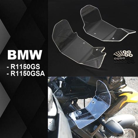 Neue Handschützer, Windschutzscheibe und Schutzteile für BMW R1150GS und R1150GSA Motorräder (1/4)