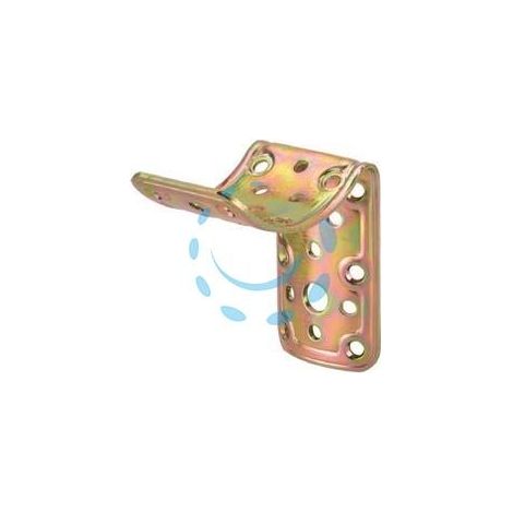 PIASTRA DI GIUNZIONE A 90° PER INCROCIO PALO TONDO Ø MM.80 ART.908 - mm.80x80x50x2,2 spess.