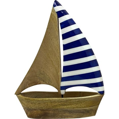 Segelboot aus Holz für nautische Dekoration, Modell der maritimen Sammlung, ideal für Geschenke und Ausstellungen