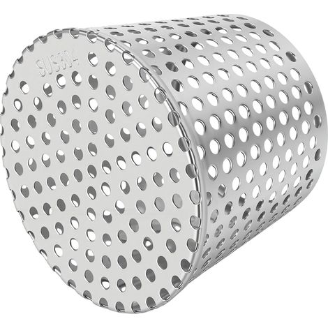 Grille de protection de gouttière, filtre, couvercle de ventilation de toit, crépine de descente de gouttière conique en acier inoxydable pour bord enveloppé de 110 (1/5)
