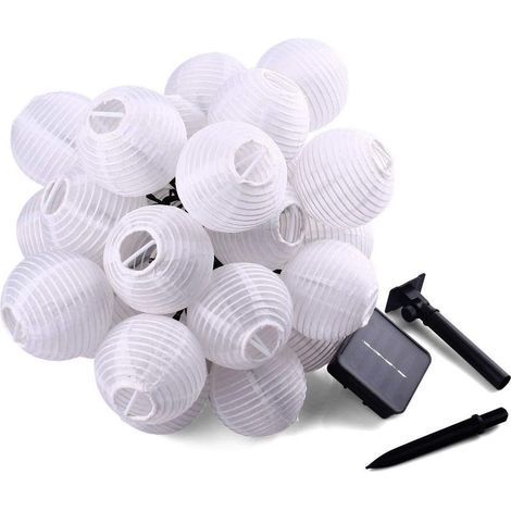 Solar String Lights Outdoor, 20ft 30 LED Waterproof 2 Modes Solar String Lights for Garden Trees Patio Wedding Party Festival (1/5)