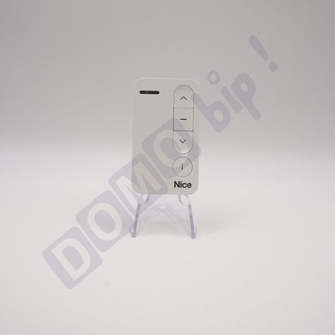 NICE MINI DOMI 1 BLANC - Télécommande 1 canal ultra-portable – Auto-apprentissage - Compatible OXIBD, OX2, FLOX2R, OXI – 433,92 MHz - Rolling Code (1/5)