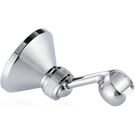 Support de douche à main, support de pommeau de douche omnidirectionnel en cuivre, support mural réglable pour montage en chrome chromé pour pommeau de douche H470 (1/4)