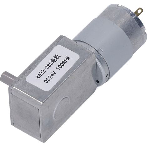 Moteur à vis sans fin turbo 100 tr/min aluminium laiton réversible autobloquant réducteur DC 24V (1/5)