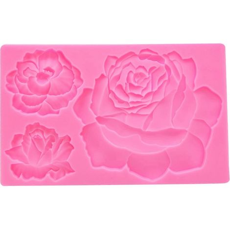 Moules à savon en forme de rose exquise pour chocolat et décoration de gâteau (1/4)