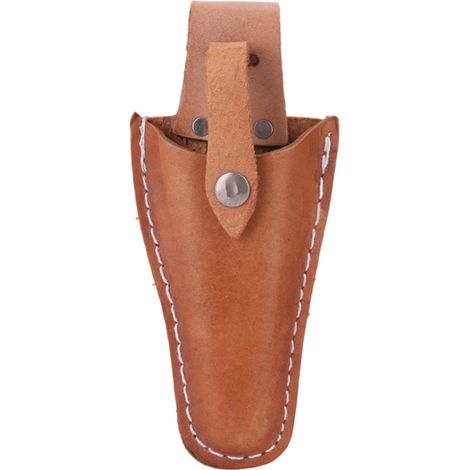 Etui Pour Secateurs - Cuir Plein Grain - Fermeture Clip Métallique - Compatible Tous Modèles De Secateurs Et Pinces De Jardin - Lot De 2