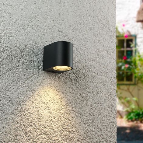 Außenleuchte Wandleuchte Frame DOWN rund für GU10 IP54 - Farbe: Anthrazit (1/5)