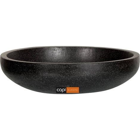 Bac en fibres et magnesium Hany Ext. coupe basse 36x8 cm noir