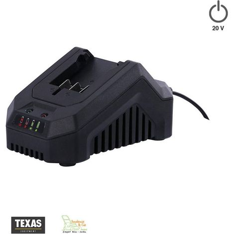 Chargeur rapide 2Ah pour outils sans fil à batterie Texas 20 volts (1/5)