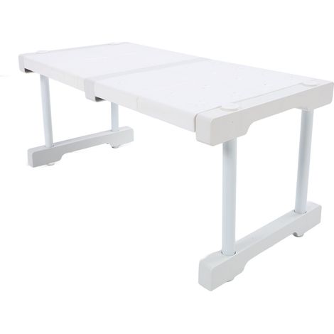 Expandable Cabinet Shelf Carbon Steel ABS PP Closet Storage Shelf Cabinet Organizer Riser Rack for Kitchen Cupboard Under Sink 37 to 48cm/14.6 to 18.9in (1/4)